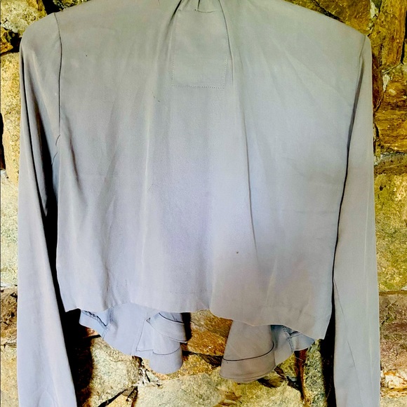 GUESS blue/grey shorty blazer/blouse - Picture 2 of 2